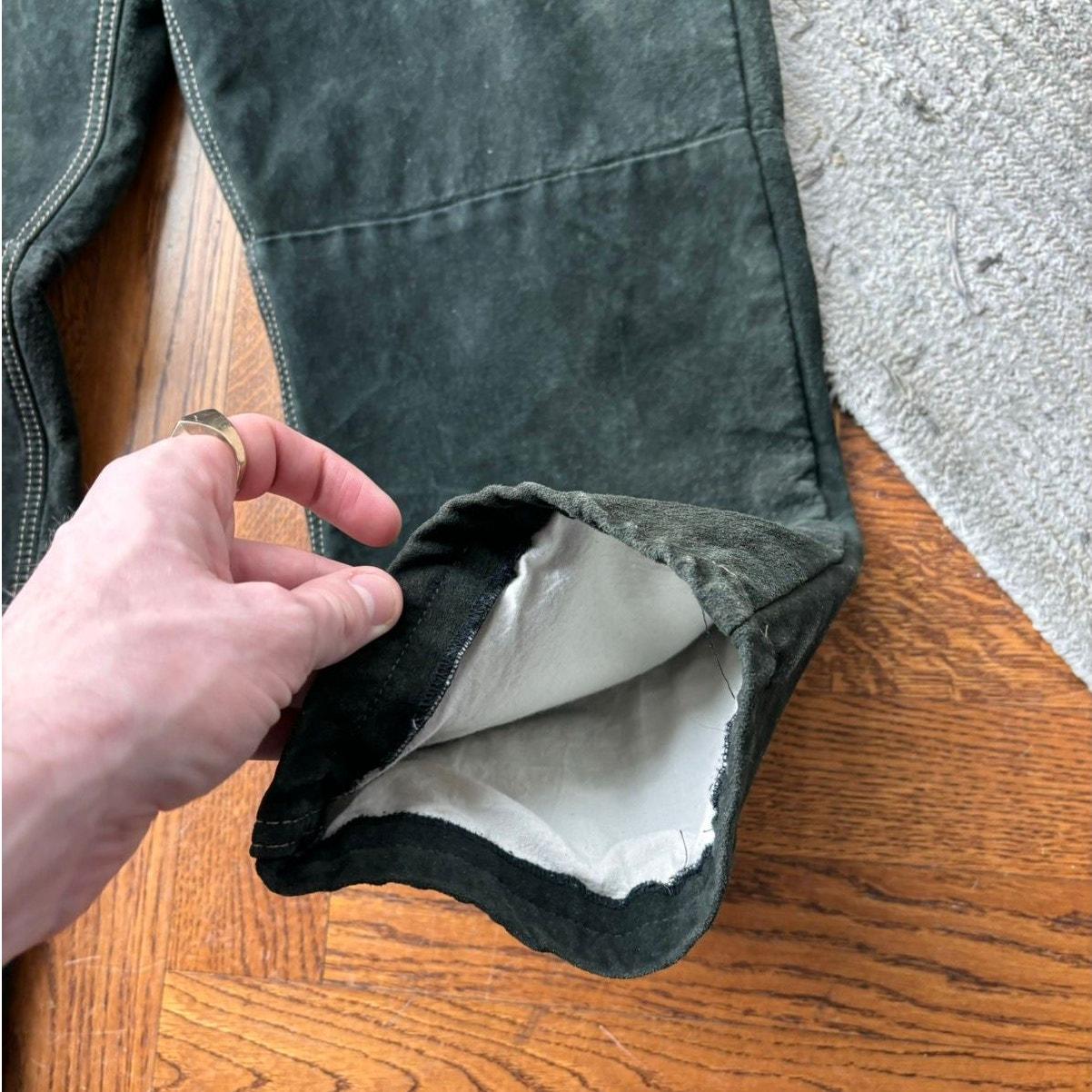 Vintage Suede Pants Vintage Skotts Suede Washable Suede Green