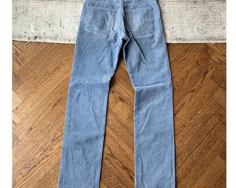 Vintage Levis Corduroy Pants Vintage Levi's White Tab 519 Pants Talon Zip 1970s 70s 1980s 80s 1990s 90s Distressed Lonmg Tall Inseam Skinny