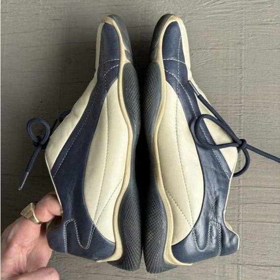 Vintage Prada Sneakers Linea Rossa Bowling Shoes 2000s Y2K 0121