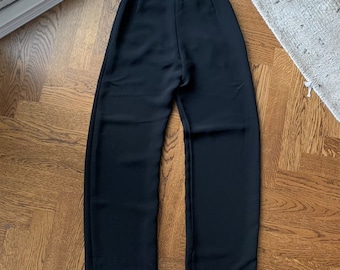 パンツ Jil Sander 00s 2 Tuck Slacks Pants JIL SANDER Belted satin-twill wide-leg pants | THE OUTNET