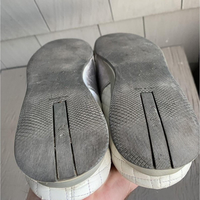 2000s Prada Sport Mules Y2K Vintage Quilted Slipon Sneaker Vintage Prada Sport Sneakers Slip On White 2000s 1990s Vintage Designer Womens image 10