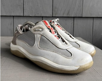 Vintage Prada Americas Cup Sneakers 3163 Linea Rossa Vintage