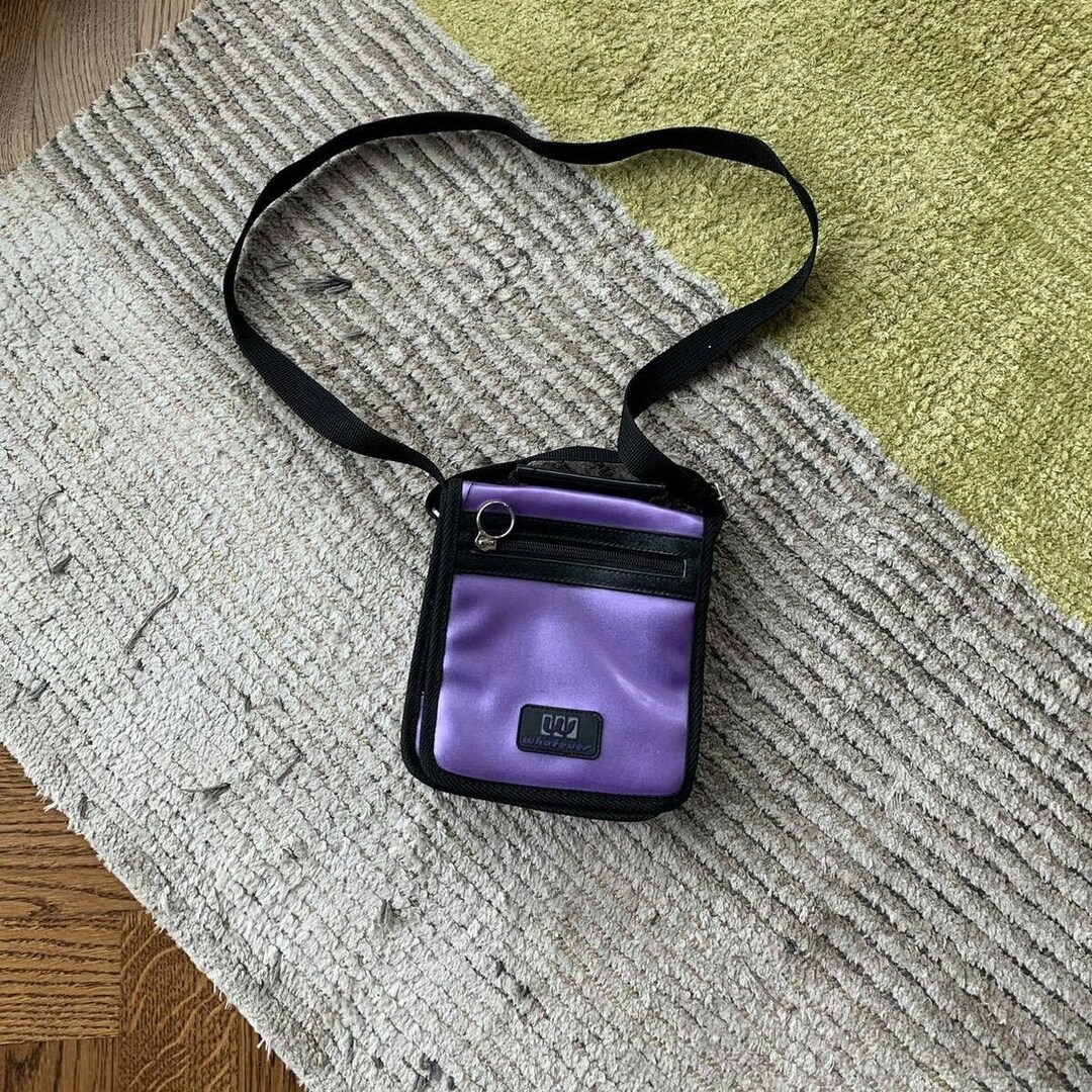 品良く着こなすため 2000s Purple Sling Bags Side Vintage Y2K Bag Crossbody PVC バッグ