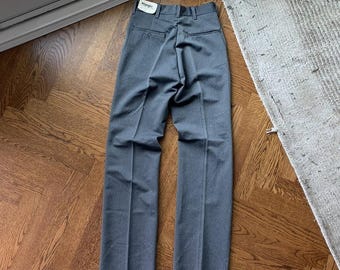 Deadstock Vintage Wrangler Arbeitshose 1970er Polyester Vintage Wrangler Uniforms Perma Press Hose 1970er Jahre Wrangler Talon Zipper Red Kap
