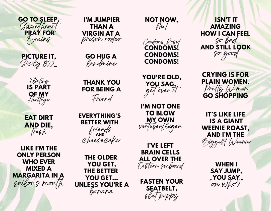 Golden Girls Quote SVG PNG File, Bachelorette Party Shirt Digital Download Etsy