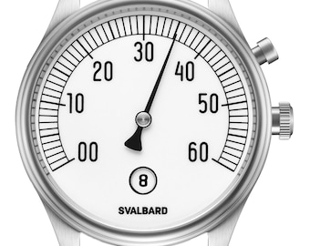 Svalbard Time Travel HX15 - Jump hour watch with retrograde minutes . Limited Edition - just 500 numbered watches is made.