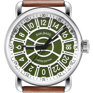 Svalbard &quot;Solomon&quot; FA22 - 24 hour watch with Swiss movement. Limited Edition - just 500 numbered watches is made.