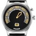 Montre Svalbard Time Travel HX12 - Acier, Cadran Noir, Cuir Jaune - Homme - Neuf Avec étiquettes