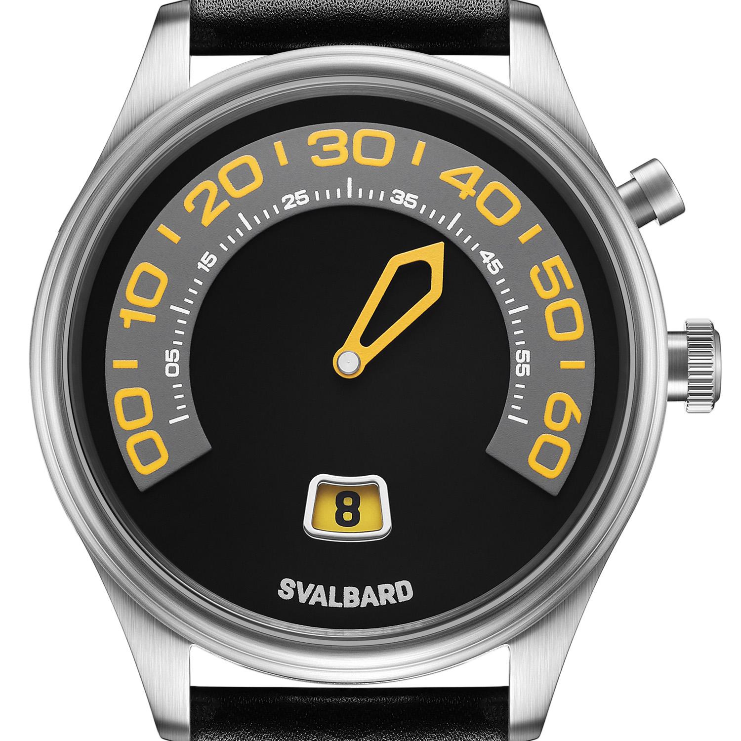 Buy jump hour watch with retrograde minutes Svalbard Time