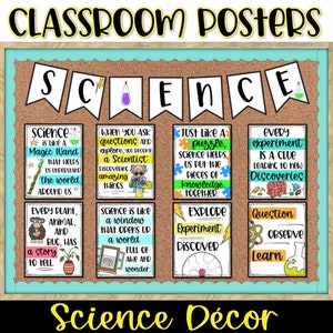 Tablón de anuncios de decoración científica, carteles para el aula, inspiradores, regreso a la escuela, educación en el hogar, educación, profesores, aprendizaje, ciencia