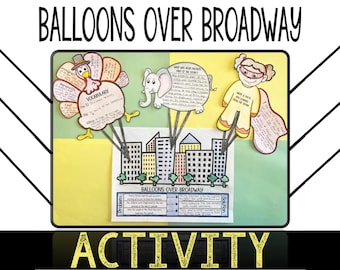 Balloons over Broadway Activity – Thanksgiving Read Aloud - Vocabulary & Writing | English Language Arts, Teachers, Learning, Homeschool