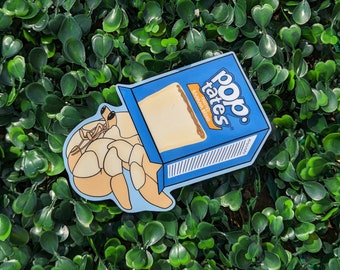Hermit Crab Forster Banana Bread Poptart Shell Sticker