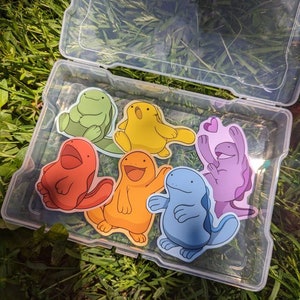 Rainbow Quagsire Sticker pack - 6 pc