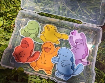 Rainbow Quagsire Sticker pack - 6 pc