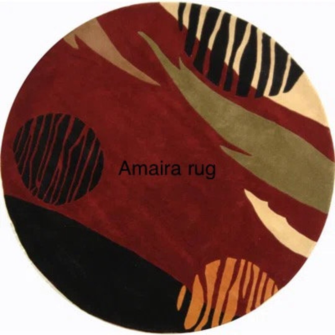 Black Round Hand Tuft Modern Rug 100% Wool Tufted Rug 3x3 4x4 5x5 6x6 ...