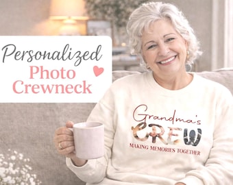 Sudadera personalizada con foto para mamá o abuela, sudadera familiar personalizada, regalo para el Día de la Madre, camiseta con collage de fotos.