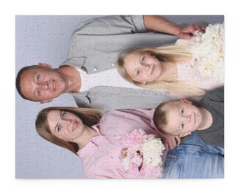 Personligt fotopussel | Anpassat familjeporträttpussel (120/252/500 bitar)