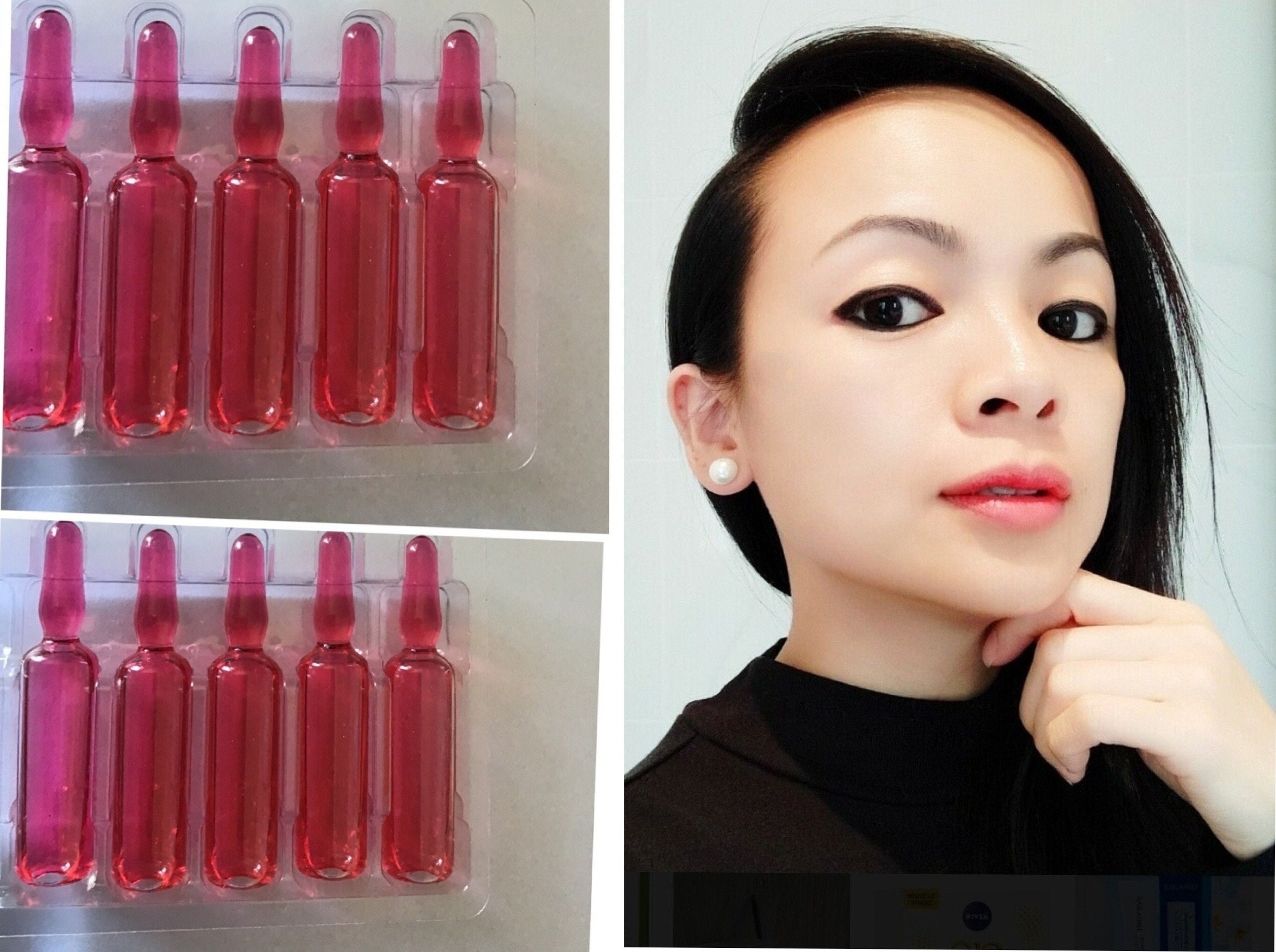 Drinkable Ampoules Glutathione Injection Double Whitening Etsy