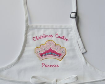 Child size Apron Christmas Cookie Princess