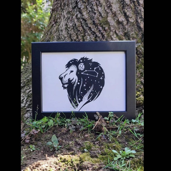 Lion Frame Etsy