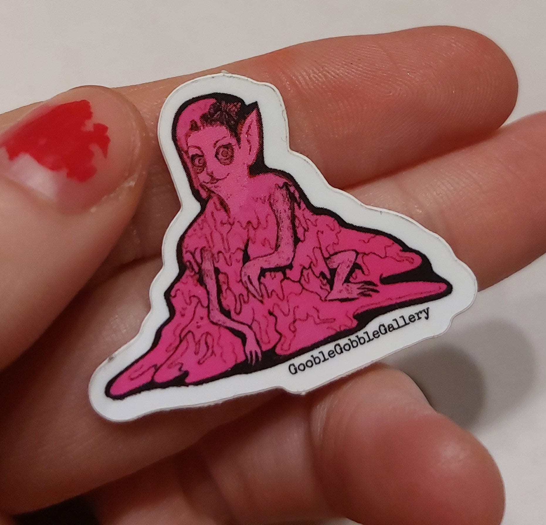 Pink monster sticker - .de