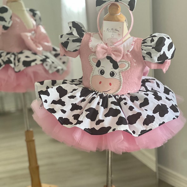 luxury dress farmer cow tutu