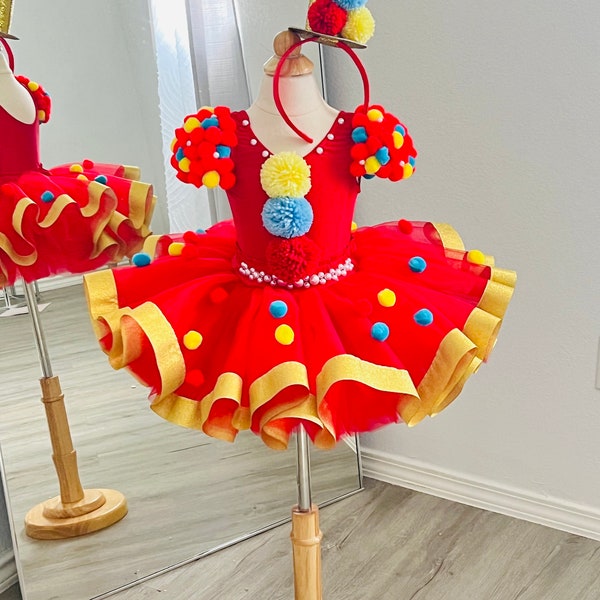 clown luxury  tutu set