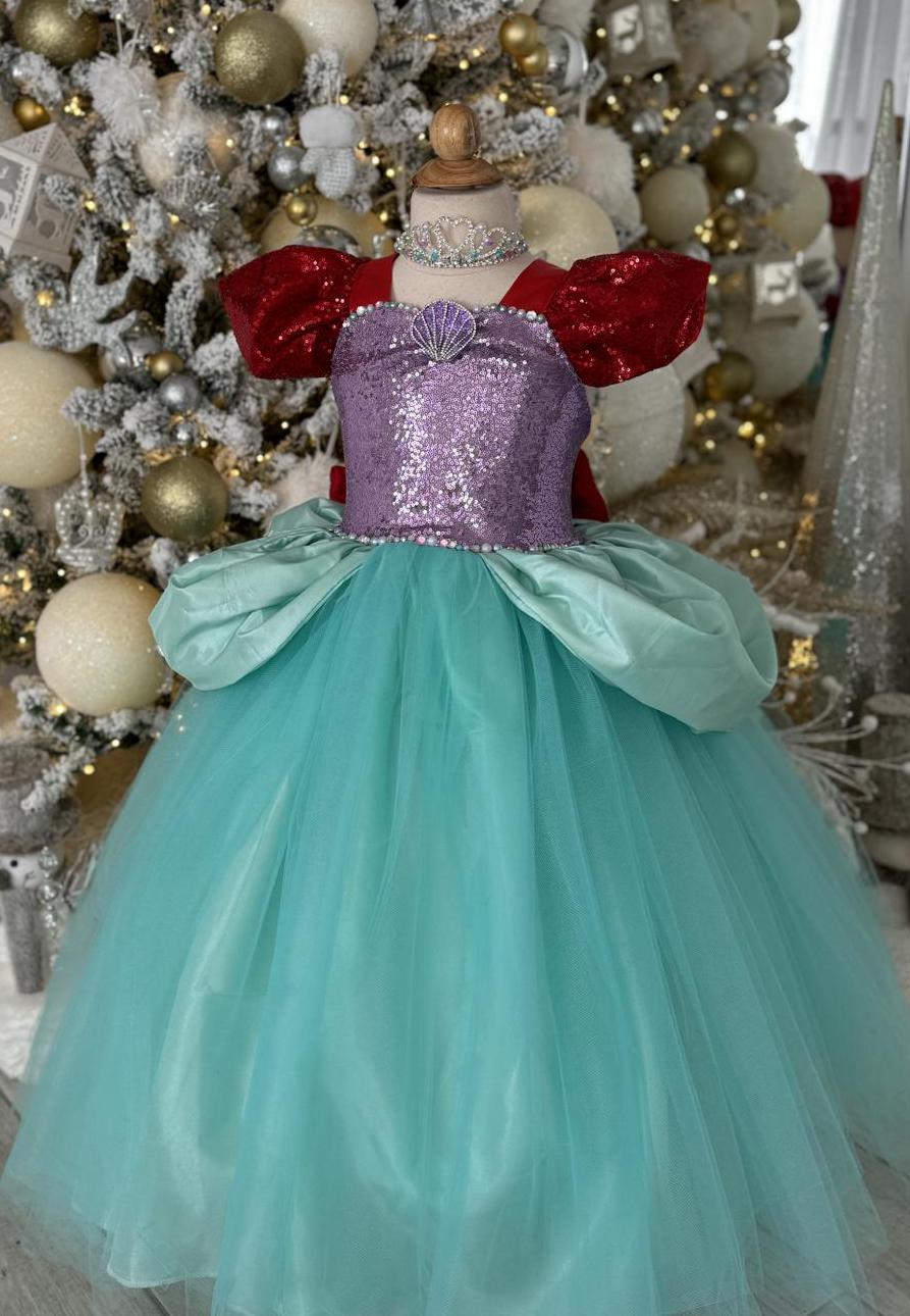 chinese dress ladies Mermaid Dress & Headband Lilac