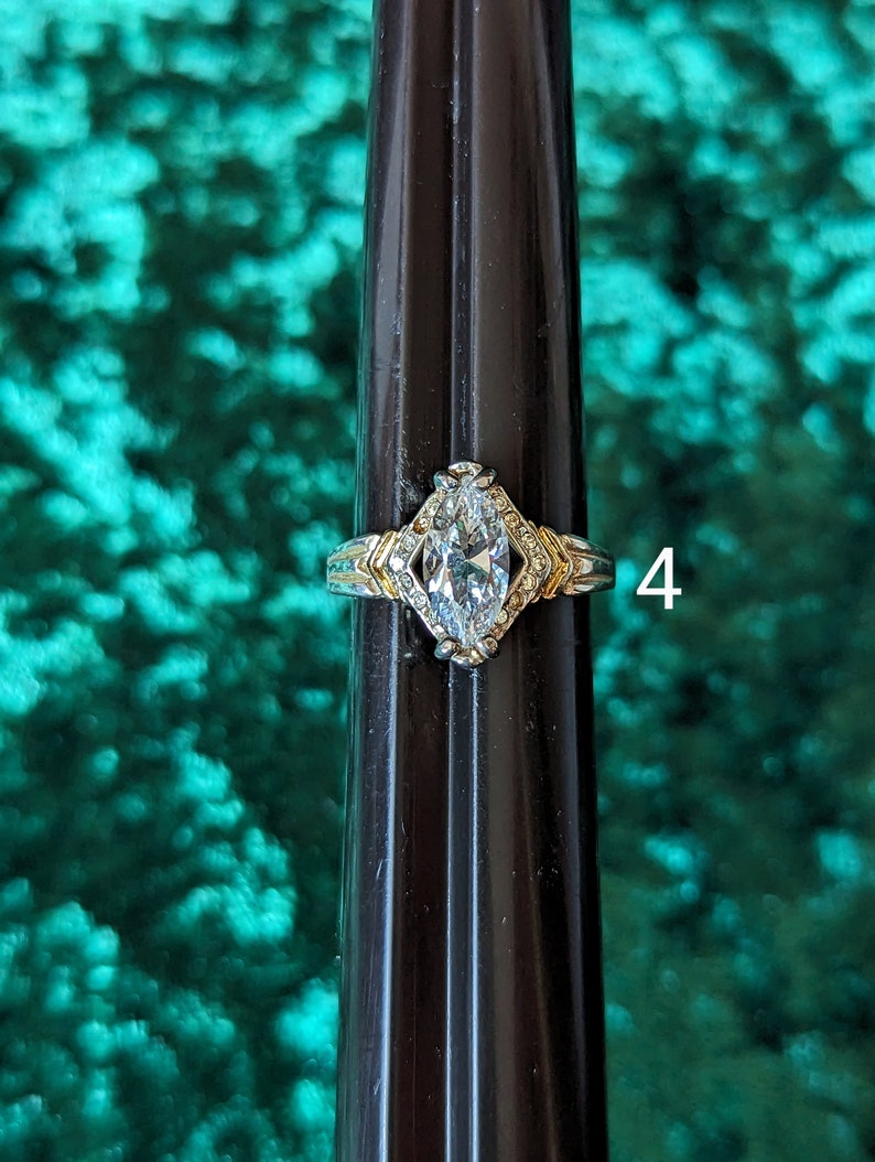 Various 18k Ecg Vintage Statement Rings Etsy