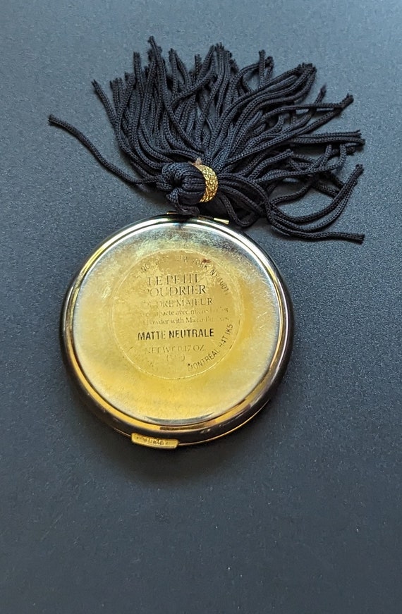 Lancome Black Enamel Compact, Black Tassel Mirror… - image 4