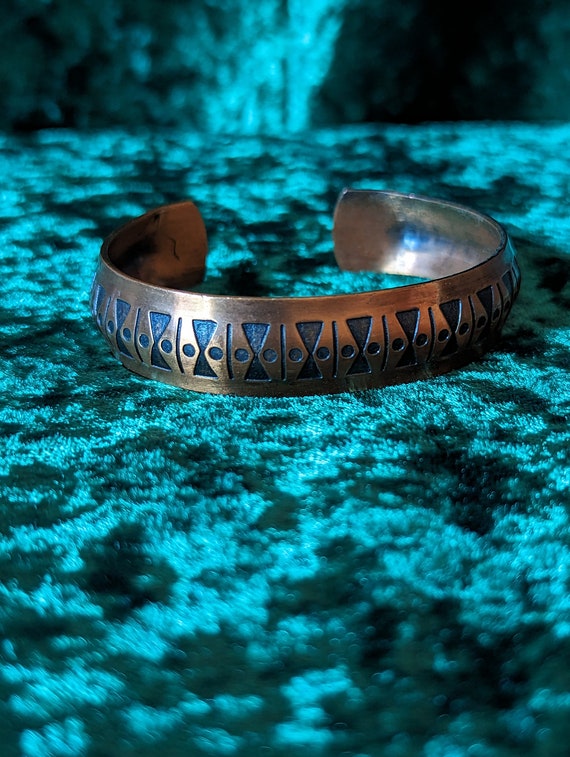 Genuine copper Native American bracelet