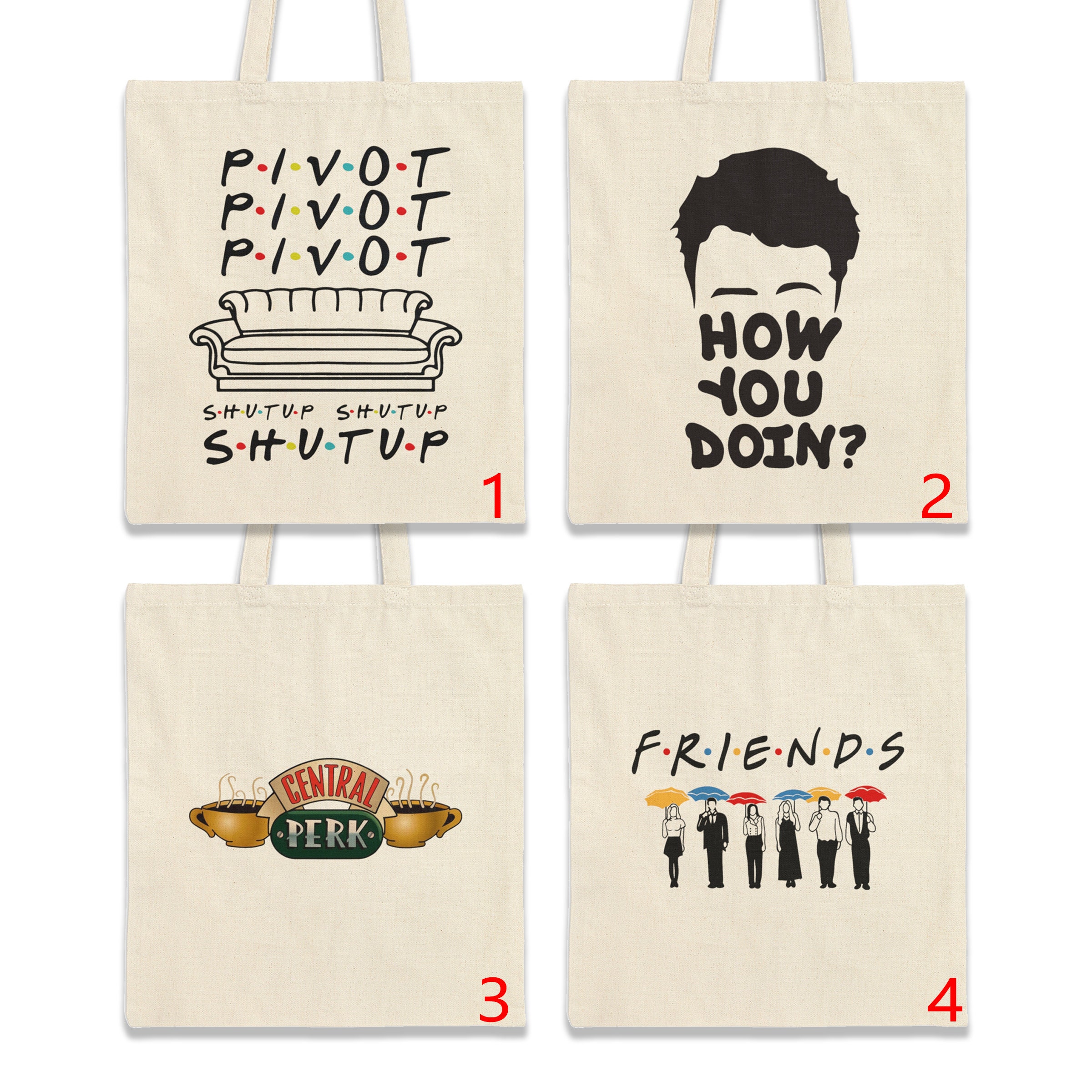 Rachel Green Girls Female Friends Tv Show Shopping Bag Canvas Bags