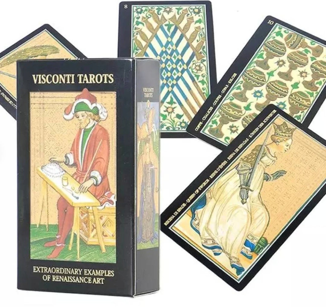 Visconti Tarots Visconti Tarot Deck & Guide Etsy
