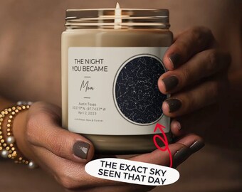 The Day You Became My Mom Star Map, Unique Mother's Day Gift From Daughter, Mom's Night Sky Map Bonus Mom Gift Mother Daughter Gift