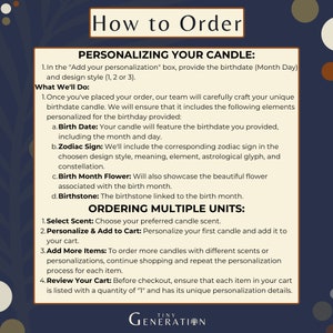 Birthdate Candle, Personalized Birth Month Candle, December Birthday Candle, Zodiac Capricorn Candle, Astrology Birthday Gift image 6