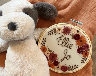 The Ellie - Personalized Baby Name Announcement, Pregnancy Announcement, Baby Keepsake