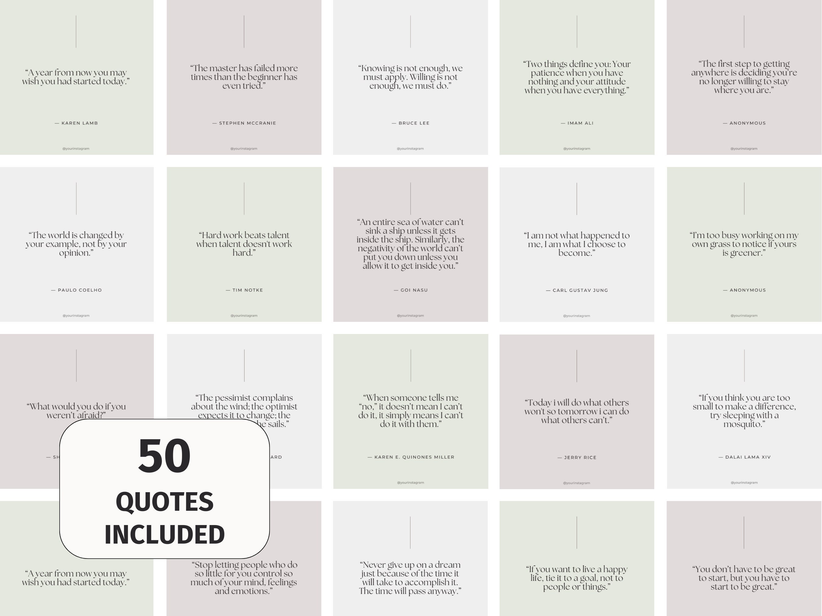161 Instagram Post Templates, Minimalist Instagram Post Templates ...