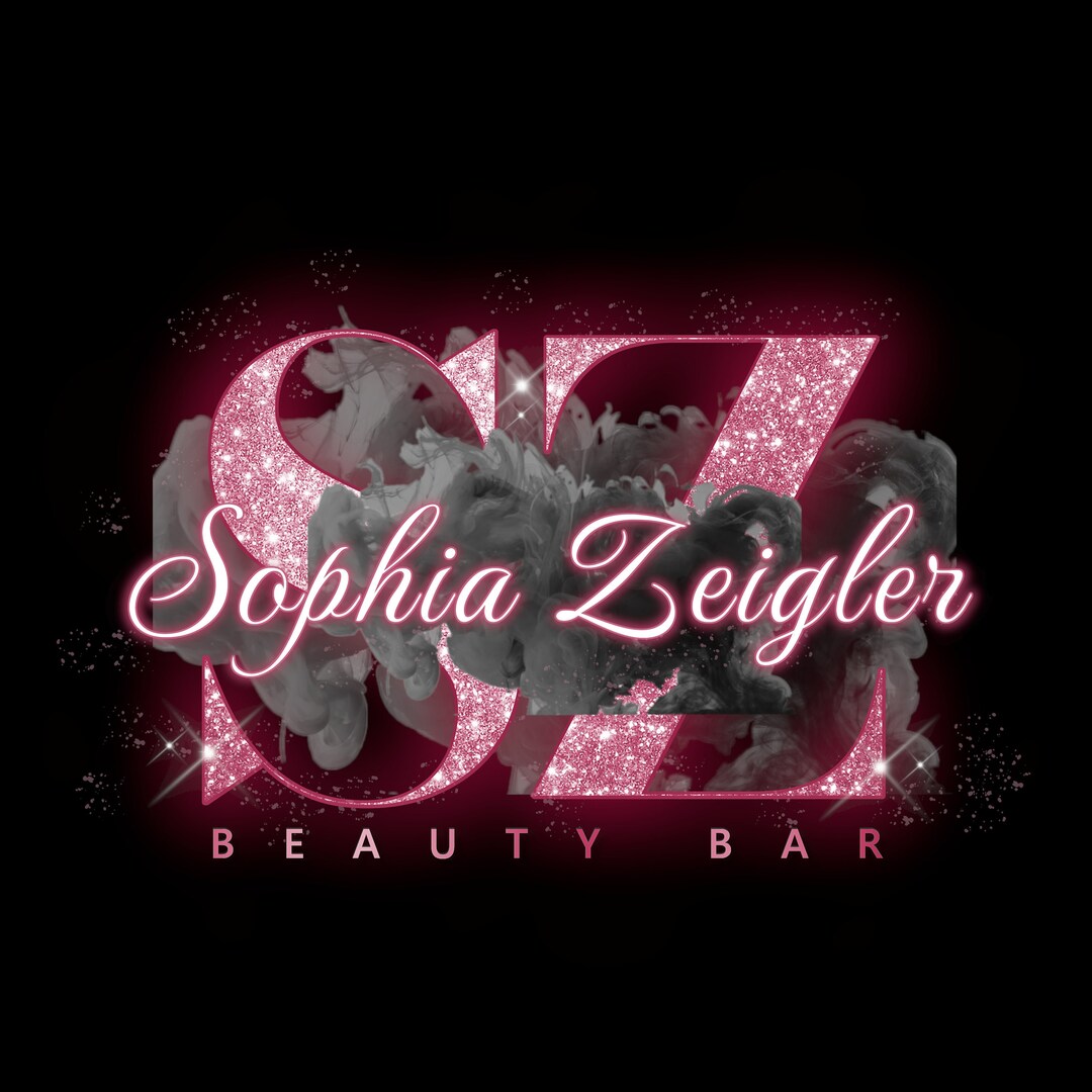 Pink Glitter Logo Premade Logo Design Rose Gold Beauty Logo - Etsy