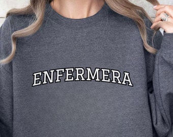 Felpa Enfermera per infermiera latina felpa regalo per infermiera registrata regalo di laurea per infermiera ispanica RN infermiera messicana ER felpa