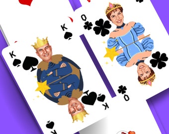 Digital angepasste Spielkarten