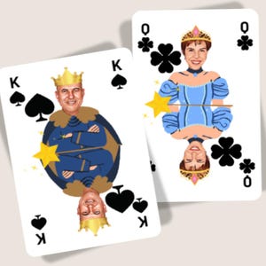 Digital Customized Playing Cards - Personalized Card Deck for Weddings, Parties, Gifts & Game Nights