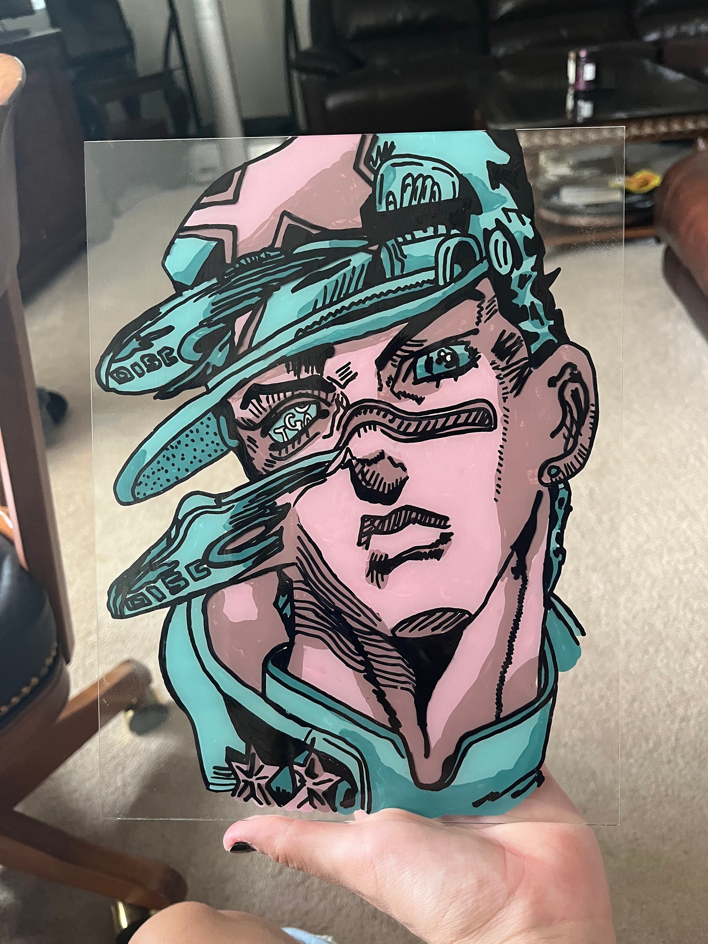 Jotaro Kujo Wall Art – Canvas Decoration Poster – Family Bedroom Decoration  Painting – Jojo Merch