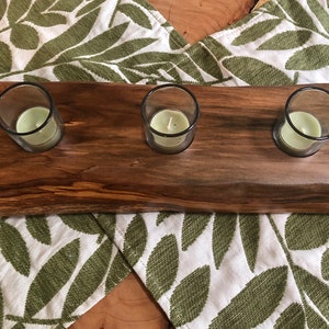 Reclaimed Wood Candle or Vase/Plant Holder, Rustic Handcrafted Centerpiece