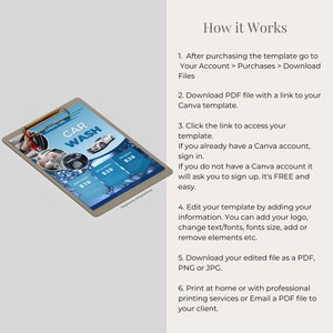 car wash flyer template, car wash packages flyer, auto detailing packages