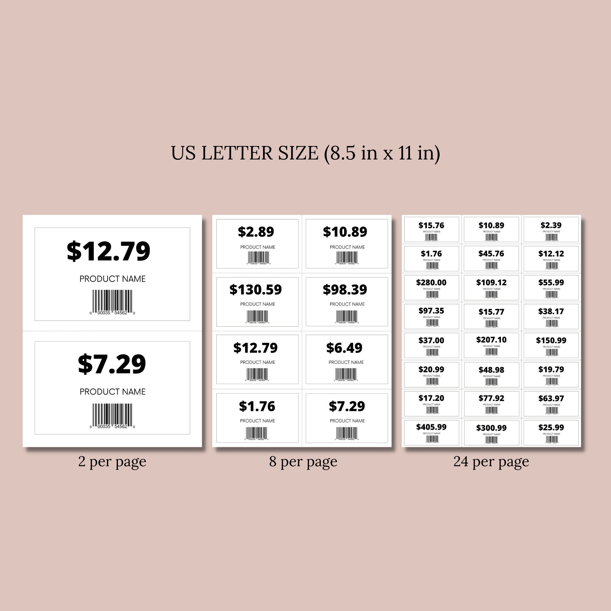 Shelf Pricing Tags Editable Canva Template, Retail Price Tags, Custom Shelf Pricing Tags Editable Canva Template, Retail Price Tags, Custom