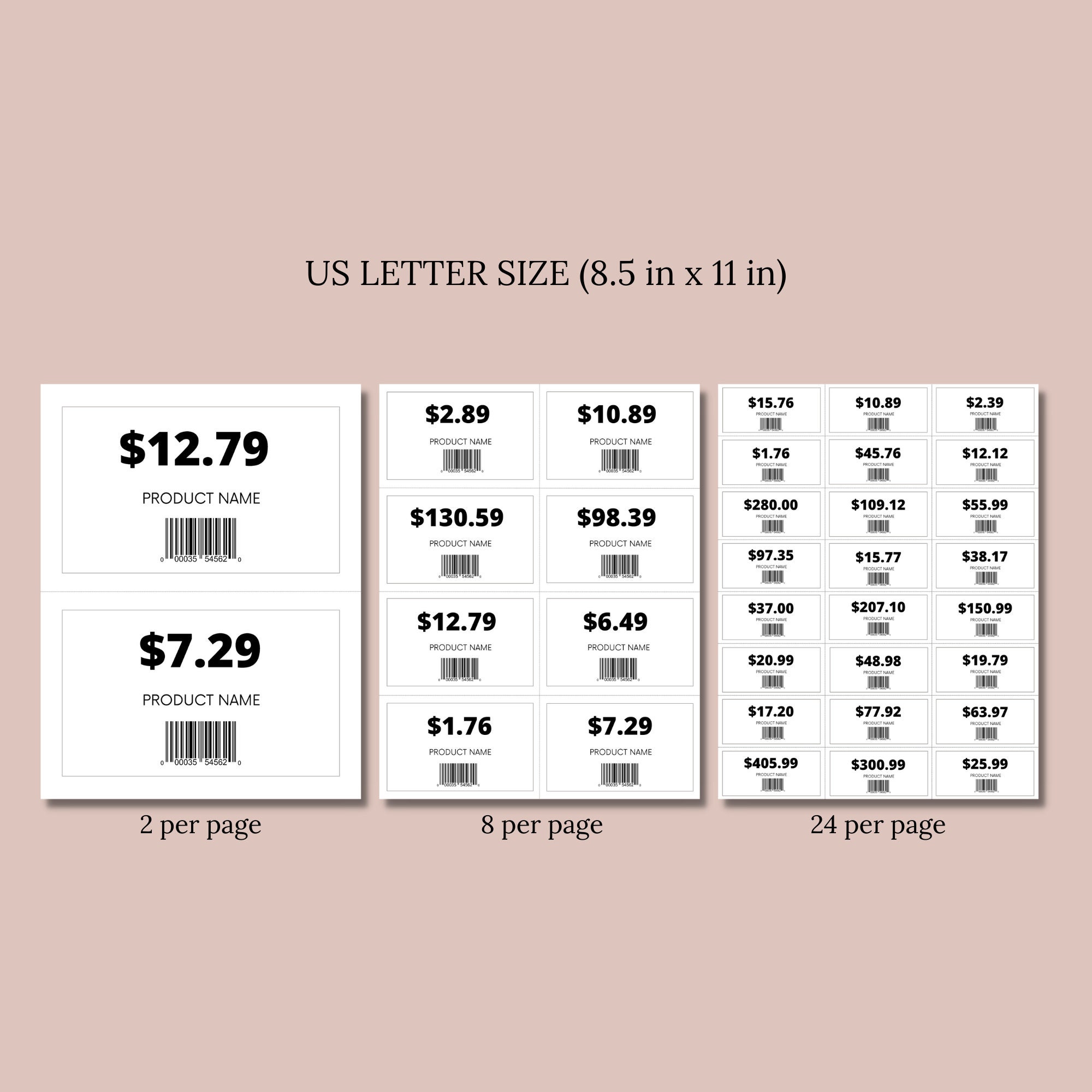 UPC / Price Tags — California Label Products