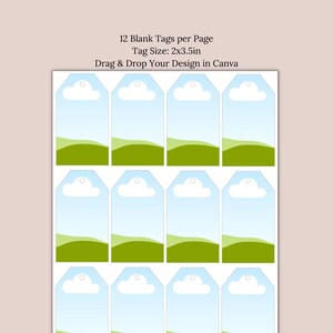 blank hang tags mockup canva template