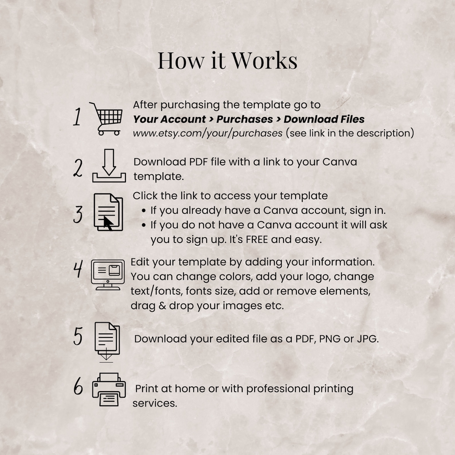 Capability Statement Canva Template Editable Capability Statement