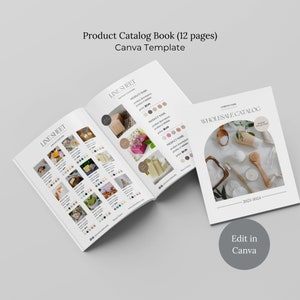 Product Catalog Template Canva, Editable Wholesale Line Sheet Template, Product Line Template, Line Sheet Product Catalogue, Linesheet