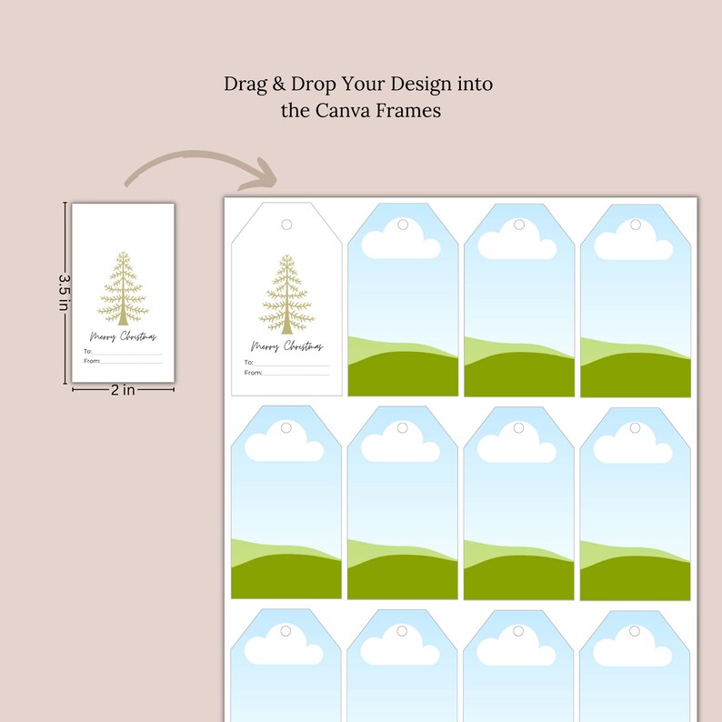 blank hang tags mockup canva template